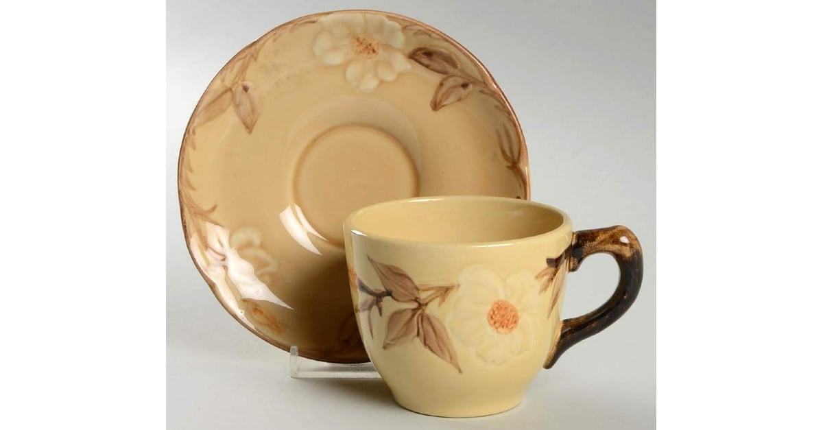 thumbnail image 2 of Franciscan Cafe Royal Terracotta Dinner Set – Flower Pattern, Brown, Used Condition 2 of 5