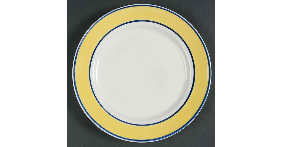 Tavernware Yellow (Rim) Salad/Dessert Plate by Gibson Designs ...