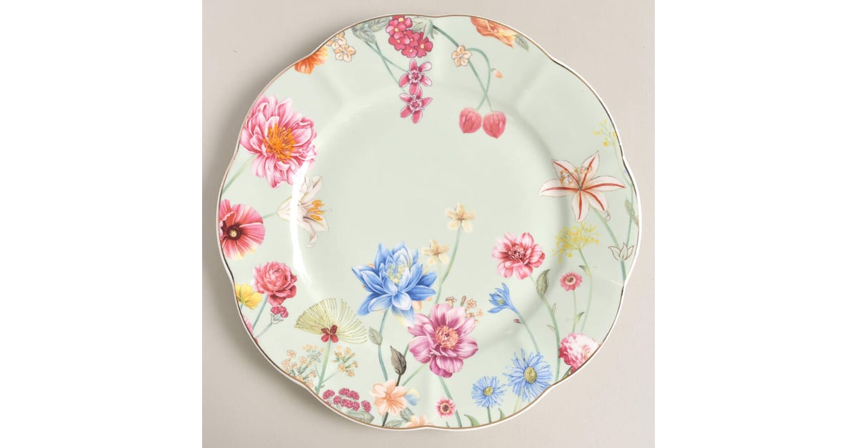 ＊GRACE＊　　フローラプレート Lake Front Flower Dinner Plate by Grace's Teaware | Replacements, Ltd.