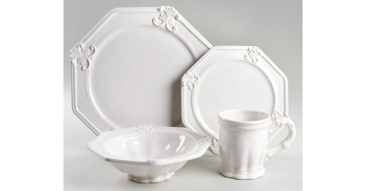 Vintage Ivory (Creamy White) 4 Piece Place Setting by JCPenney ...