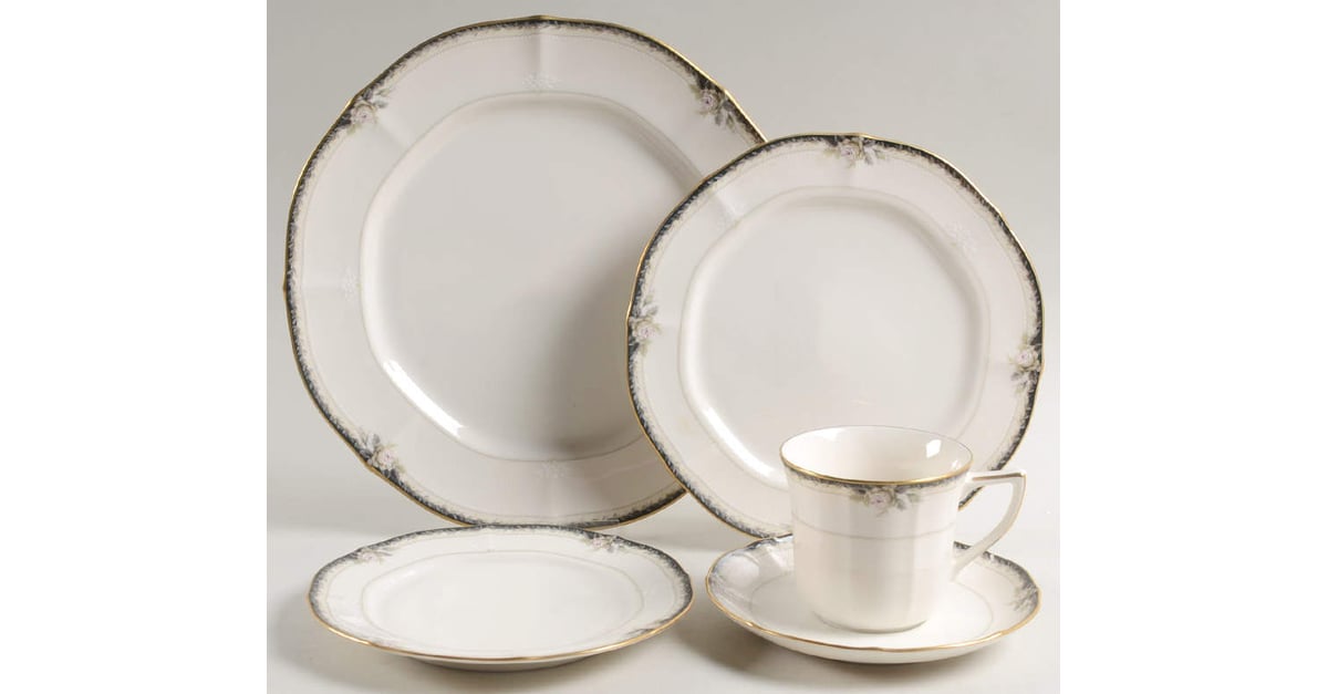 Edwardian Rose 5 Piece Place Setting by Noritake | Replacements, Ltd.