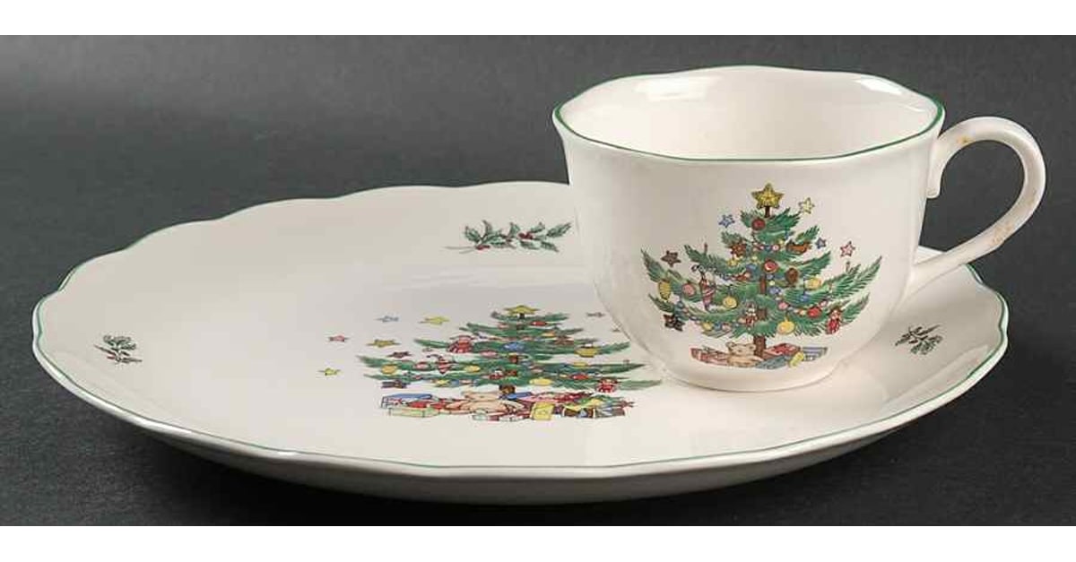 Happy Holidays Snack Plate & Cup Set by Nikko | Replacements, Ltd.