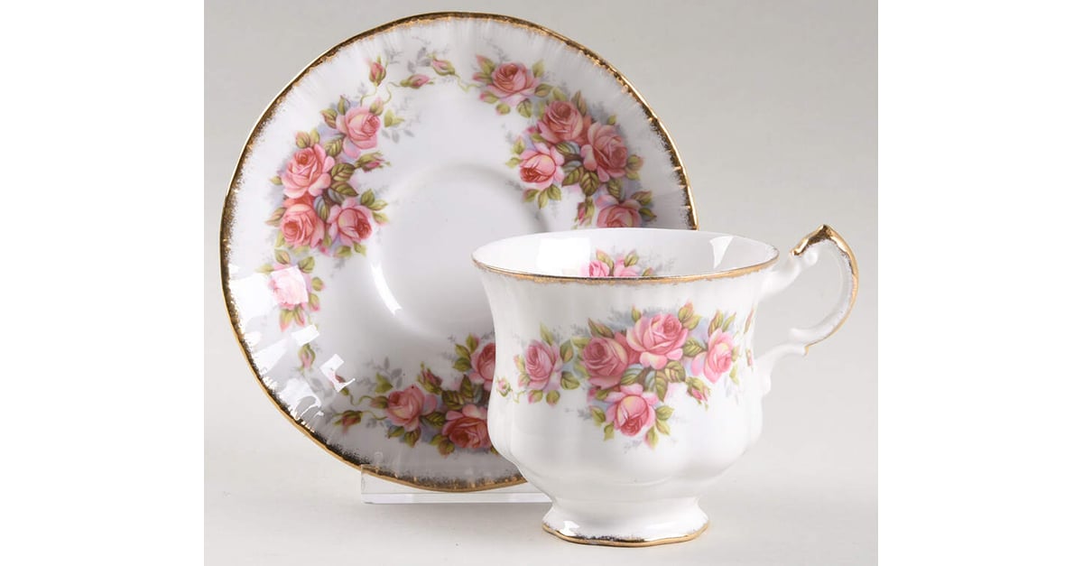 Elizabeth Rose Footed Cup & Saucer Set by Paragon | Replacements, Ltd.