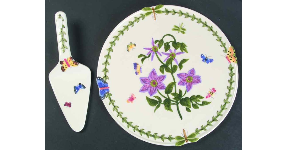 Botanic Garden Countertop Collection Embossed Cake Plate & Server by ...