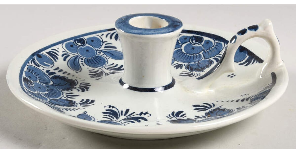 Delfts Blauw Candleholder by Regina (Holland) | Replacements, Ltd.