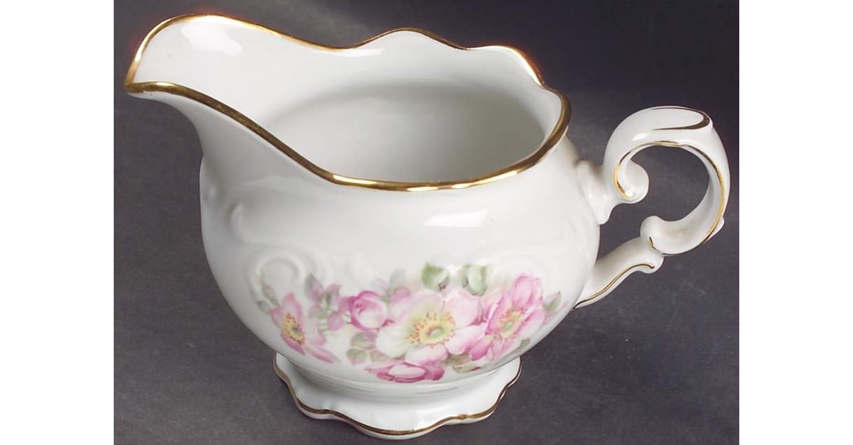 Briar Rose (Gold Trim) Creamer by Schumann - Bavaria | Replacements, Ltd.