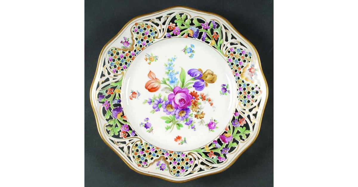 Dresden Schumann Bavaria 26センチプレート Chateau Dresden-Royal Dresner Art Dinner Plate by Schumann