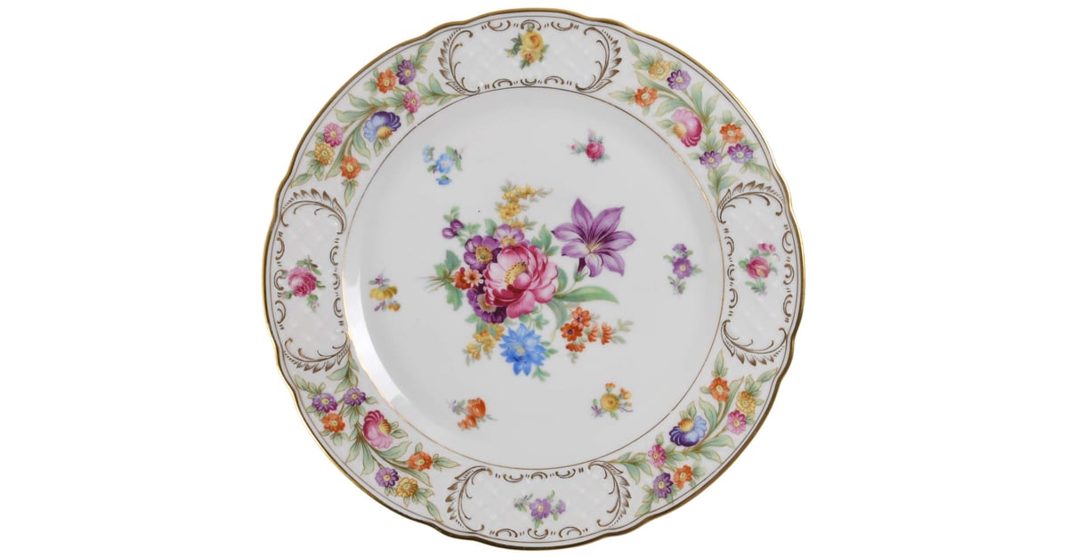 Dresden Schumann Bavaria 26センチプレート Empress Dresden Flowers Dinner Plate by Schumann - Bavaria