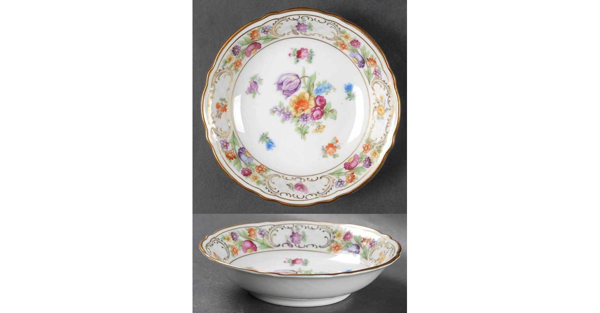Empress Dresden Flowers Fruit/Dessert (Sauce) Bowl by Schumann ...