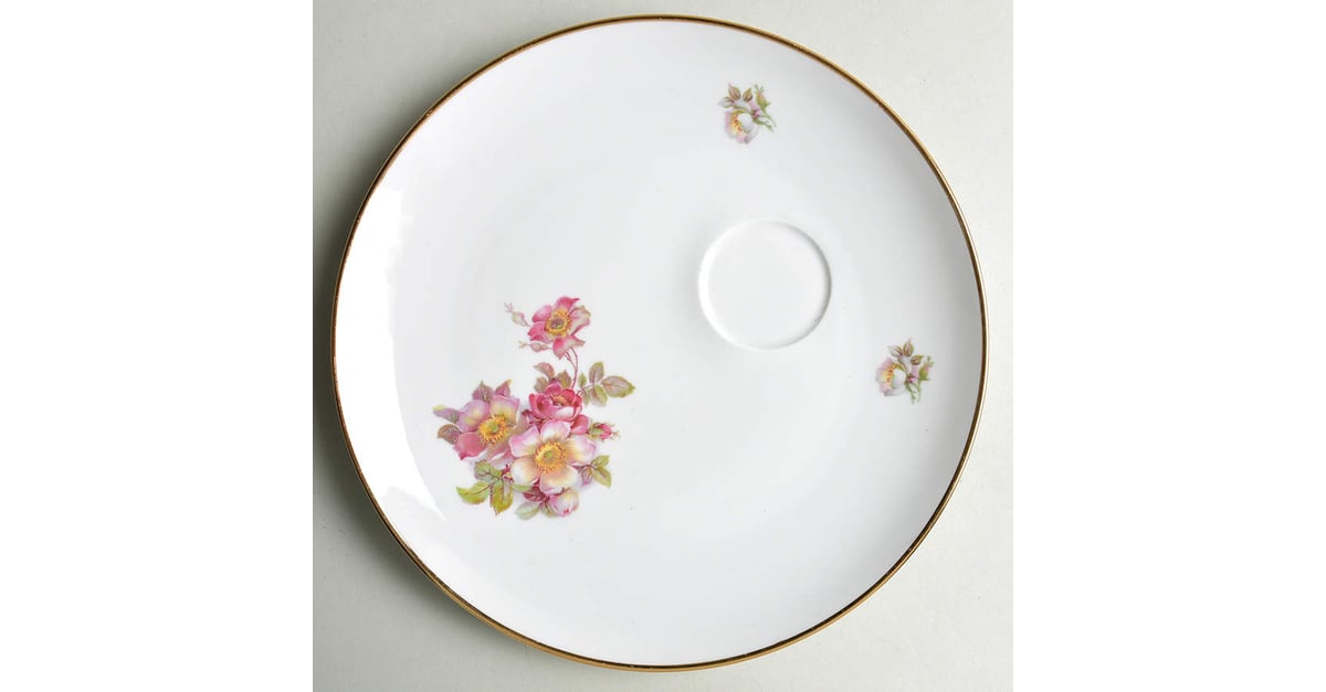Wild Rose Scalloped (Coupe) Snack Plate by Schumann - Bavaria ...