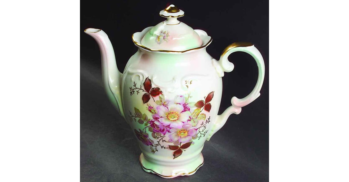 Wild Rose (Scallop, Rim, Embossed) Coffee Pot & Lid by Schumann ...