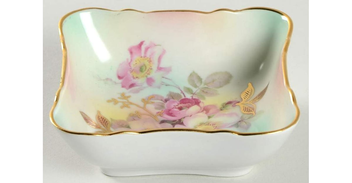 Wild Rose (Scallop, Rim, Embossed) Nut Dish by Schumann - Bavaria ...