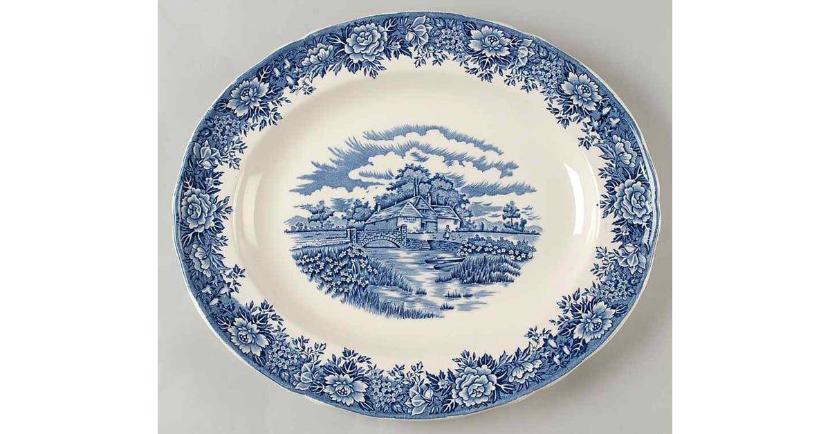 English Village Blue 14