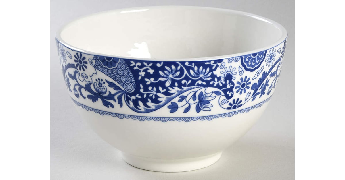 Spode Rice Bowls Blue Italian 6