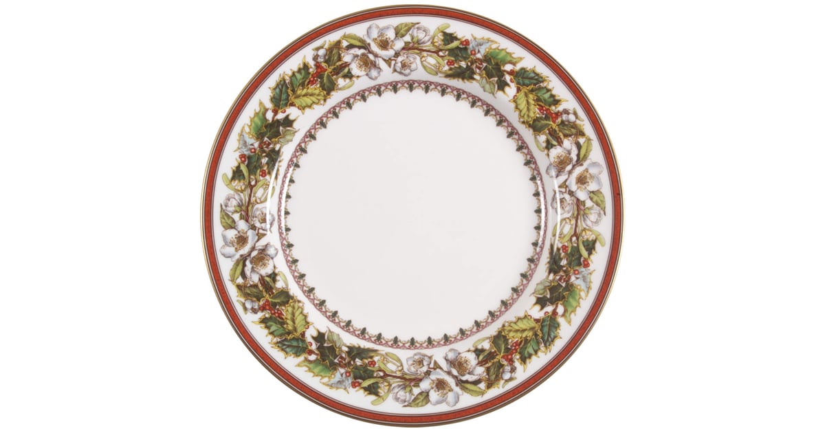 thumbnail image 2 of Spode Christmas Rose Green Salad Plate – 8 1/8 Inch Bone China (Used) 2 of 6