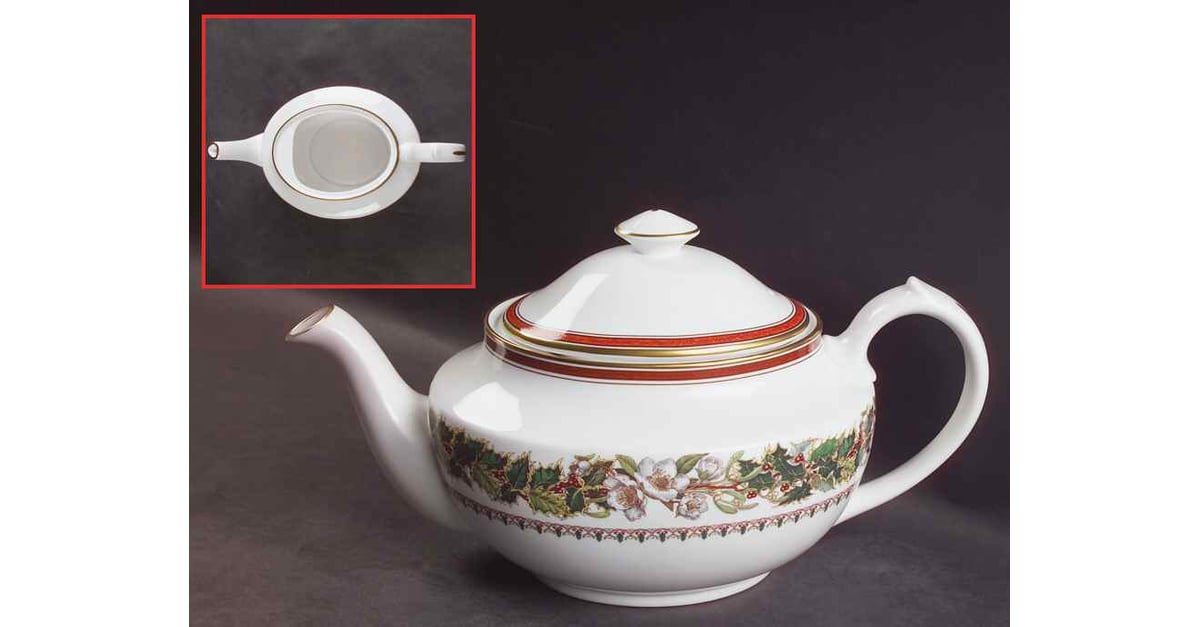 Christmas Rose Teapot & Lid by Spode | Replacements, Ltd
