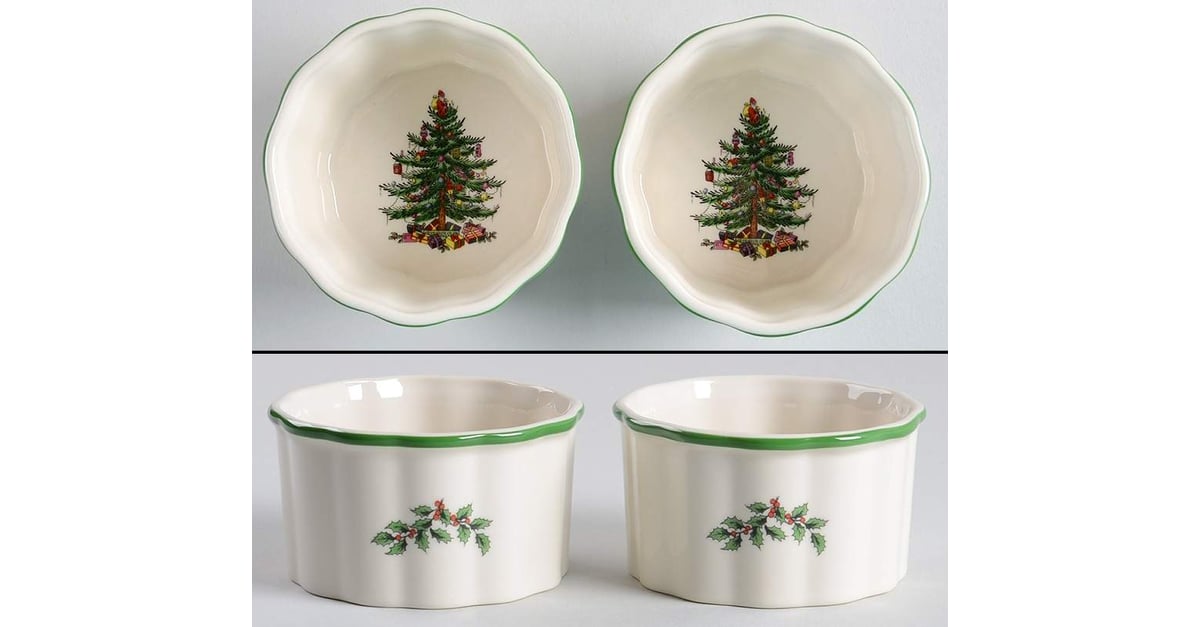Christmas Tree (Set of 2) Scalloped Ramekin by Spode | Replacements, Ltd.