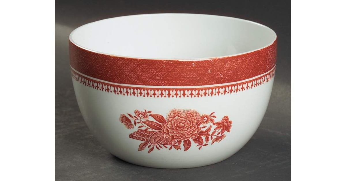 Spode Rice Bowls Fitzhugh Red Open Rice/Sugar Bowl by Spode | Replacements, Ltd.