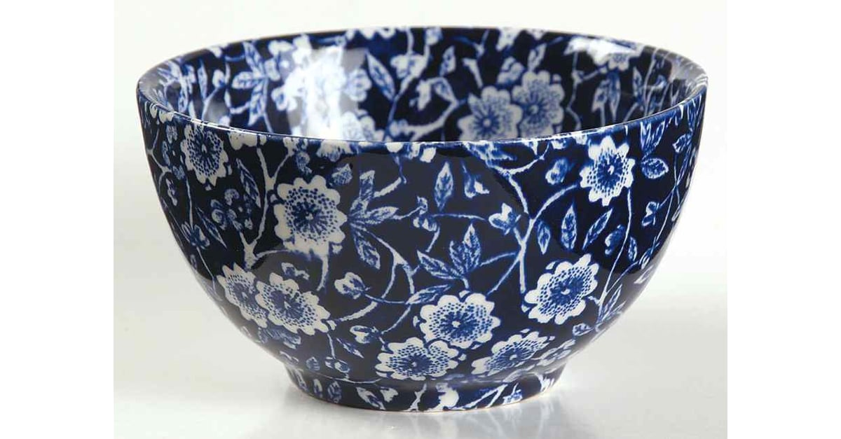 Calico Blue (Burleigh Stamp) Mini Open Sugar Bowl by Staffordshire