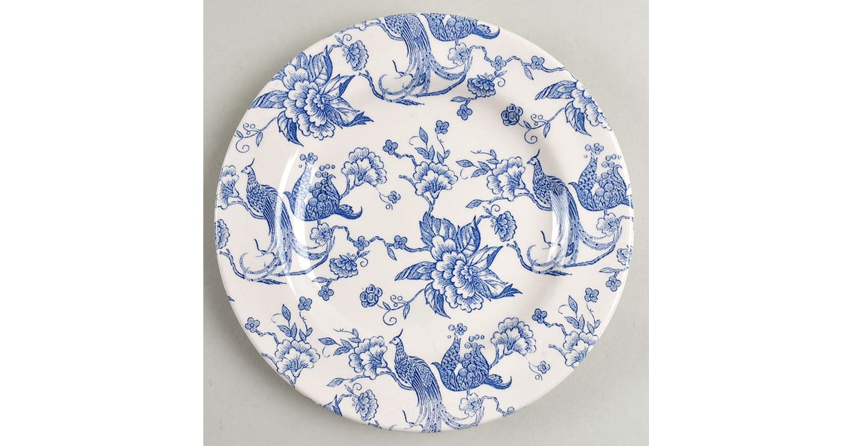 Bird of Paradise Salad Plate by Staffordshire Engraving