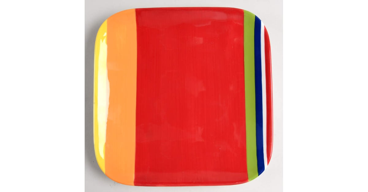 Colorfest III Red Square Salad Plate by Sonoma Home | Replacements, Ltd.