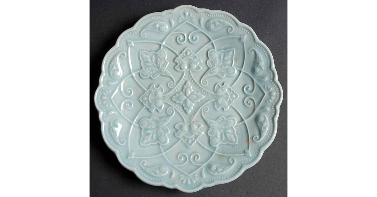 Java Blue Majolica Salad Plate by Sadek | Replacements, Ltd.