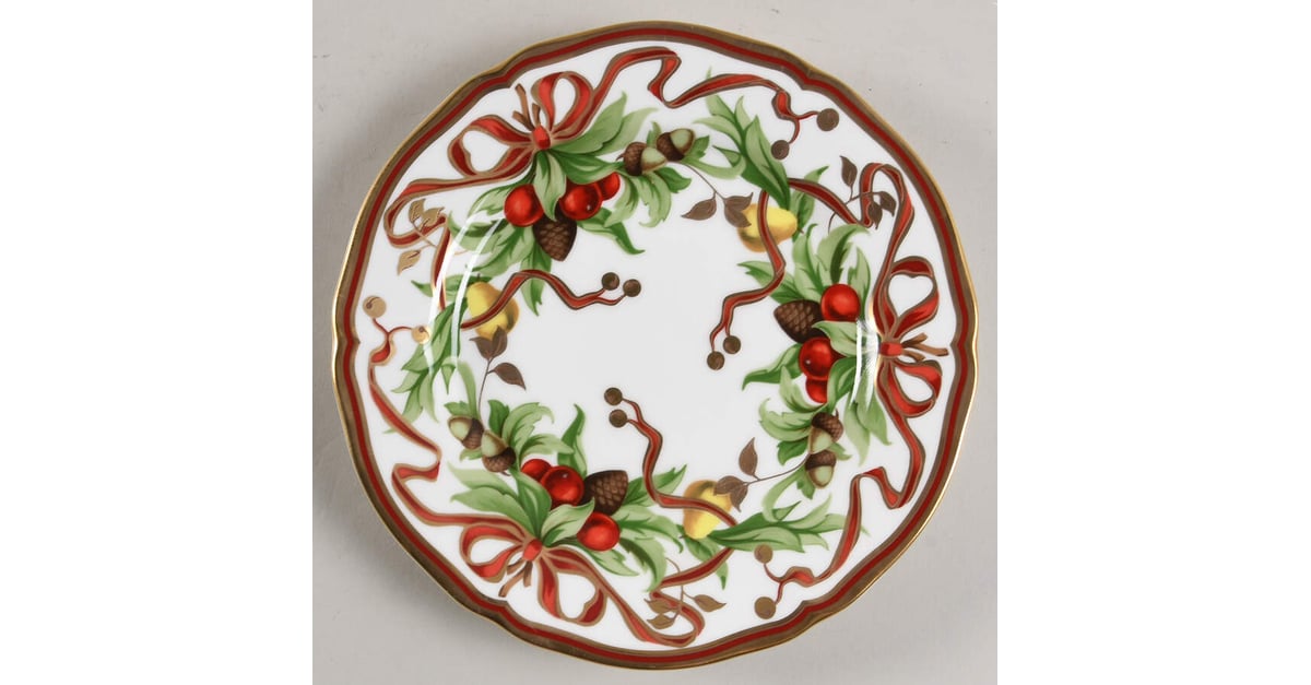 Tiffany Holiday (White Background, Japan) Salad Plate by Tiffany