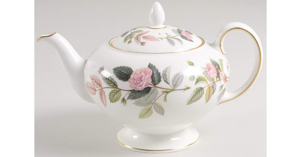 Hathaway Rose Teapot & Lid by Wedgwood | Replacements, Ltd.