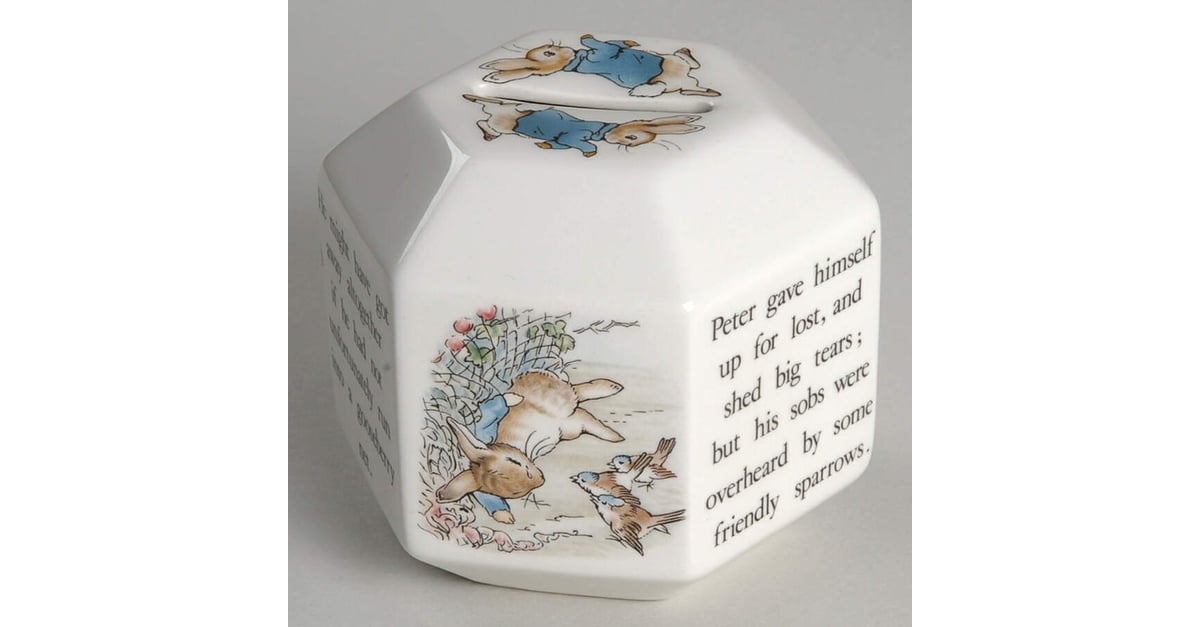 Peter Rabbit Octagonal Money Box by Wedgwood | Replacements, Ltd