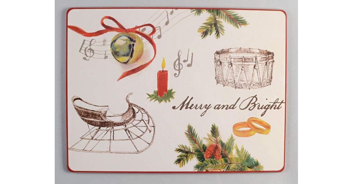 Christmas Carols Corkboard Placemat by WilliamsSonoma Replacements, Ltd.