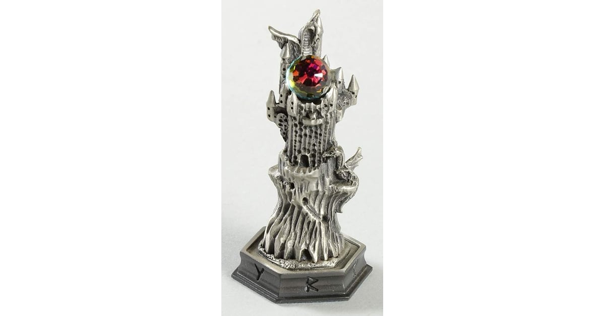 Fantasy of the Crystal Chess Set Fortress Of Doom - Rook-Black Chess ...