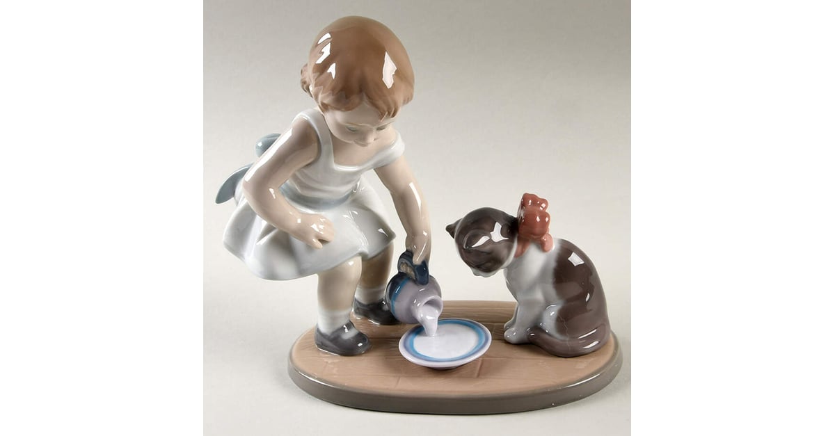 Children with Animals Kitty's Breakfast Time - With Box Bx327 by