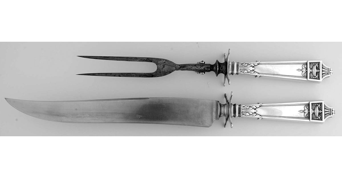 Lansdowne (Sterling, 1917) Large 2-Piece Roast Carving Set w