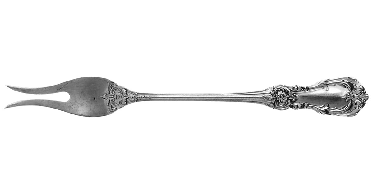 Burgundy (Sterling, 1949, No Monograms) Two-Tine Butter Pick by Reed ...