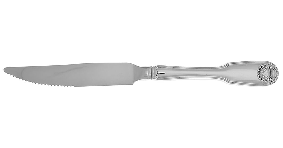 Cornial Shell Colonial Shell (Stainless, 1961) Steak Knife Individual Hollow, Serrate ...