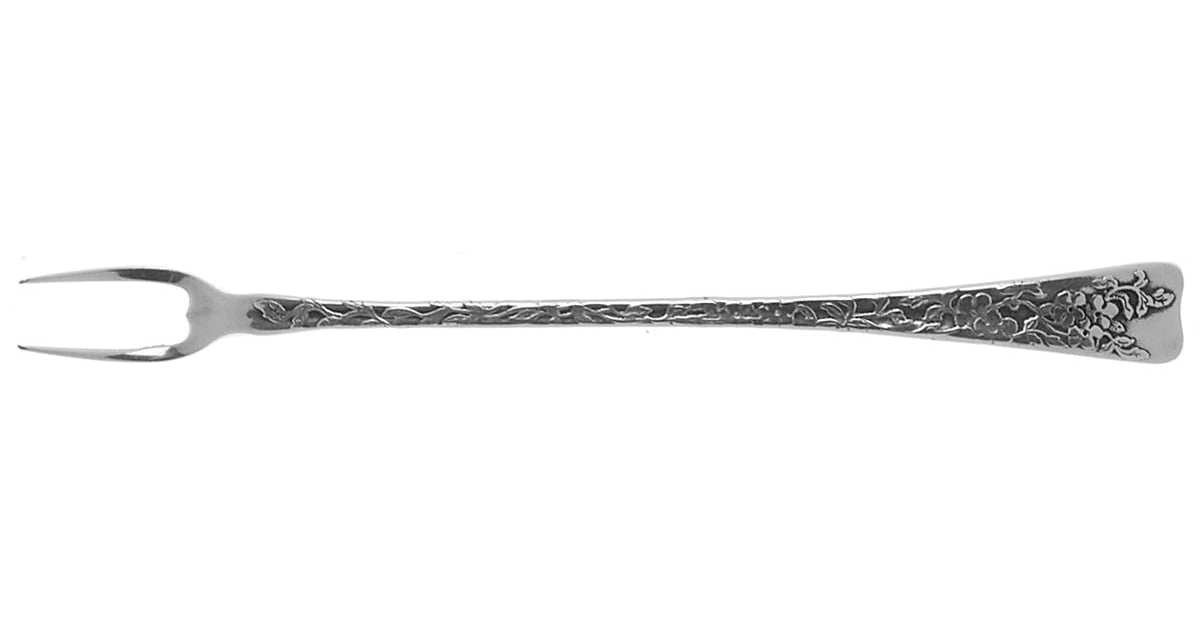 Lap-Over-Edge (Acid Etched) Two-Tine Butter Pick by Tiffany & CO SILVER ...
