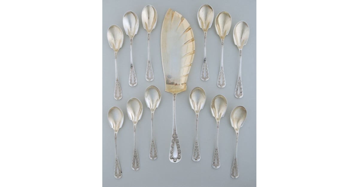 Daisy (Sterling) 13pc Ice Cream Set by Tiffany & CO SILVER ...