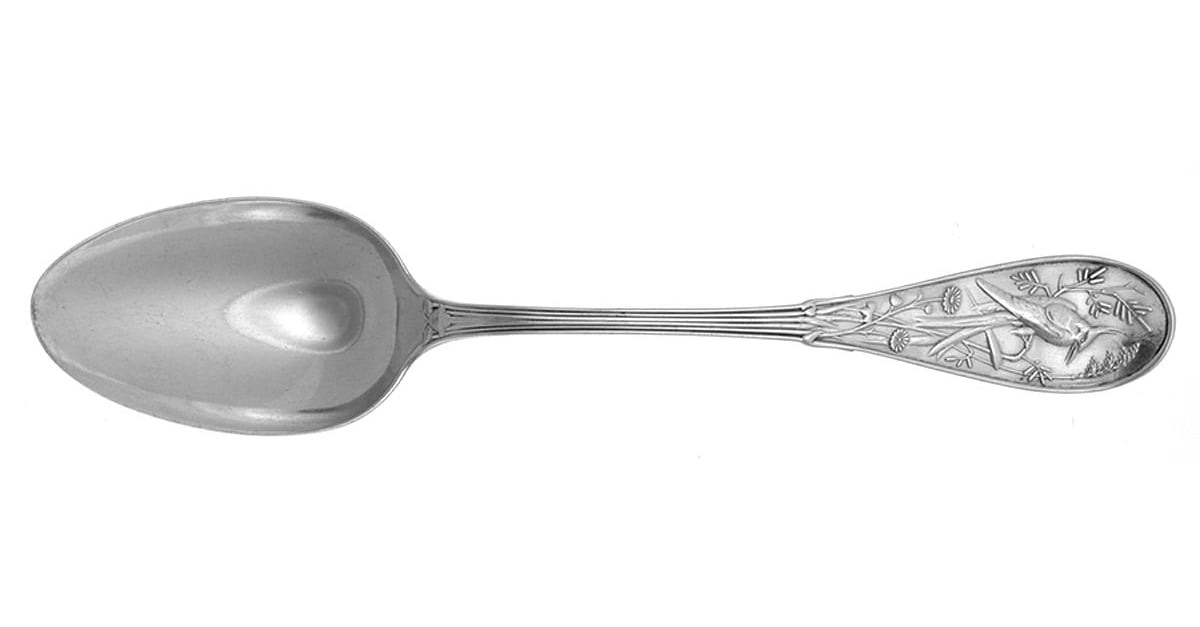 Japanese (Sterling, 1871, Monograms) Tablespoon (Serving Spoon) by