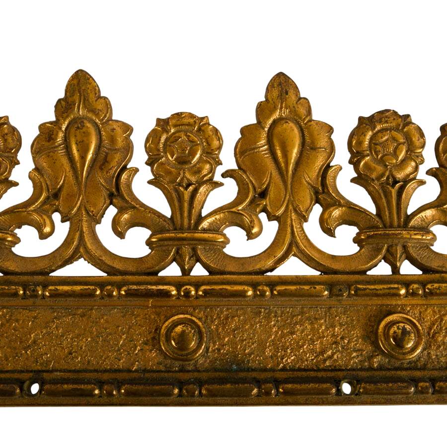 Antique Gothic Revival Bronzed Gilt Architecture Décor-5
