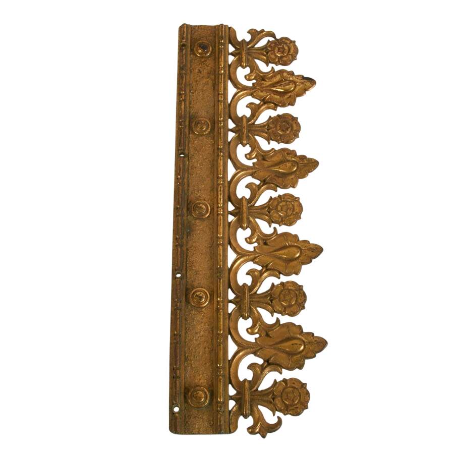 Antique Gothic Revival Bronzed Gilt Architecture Décor-2