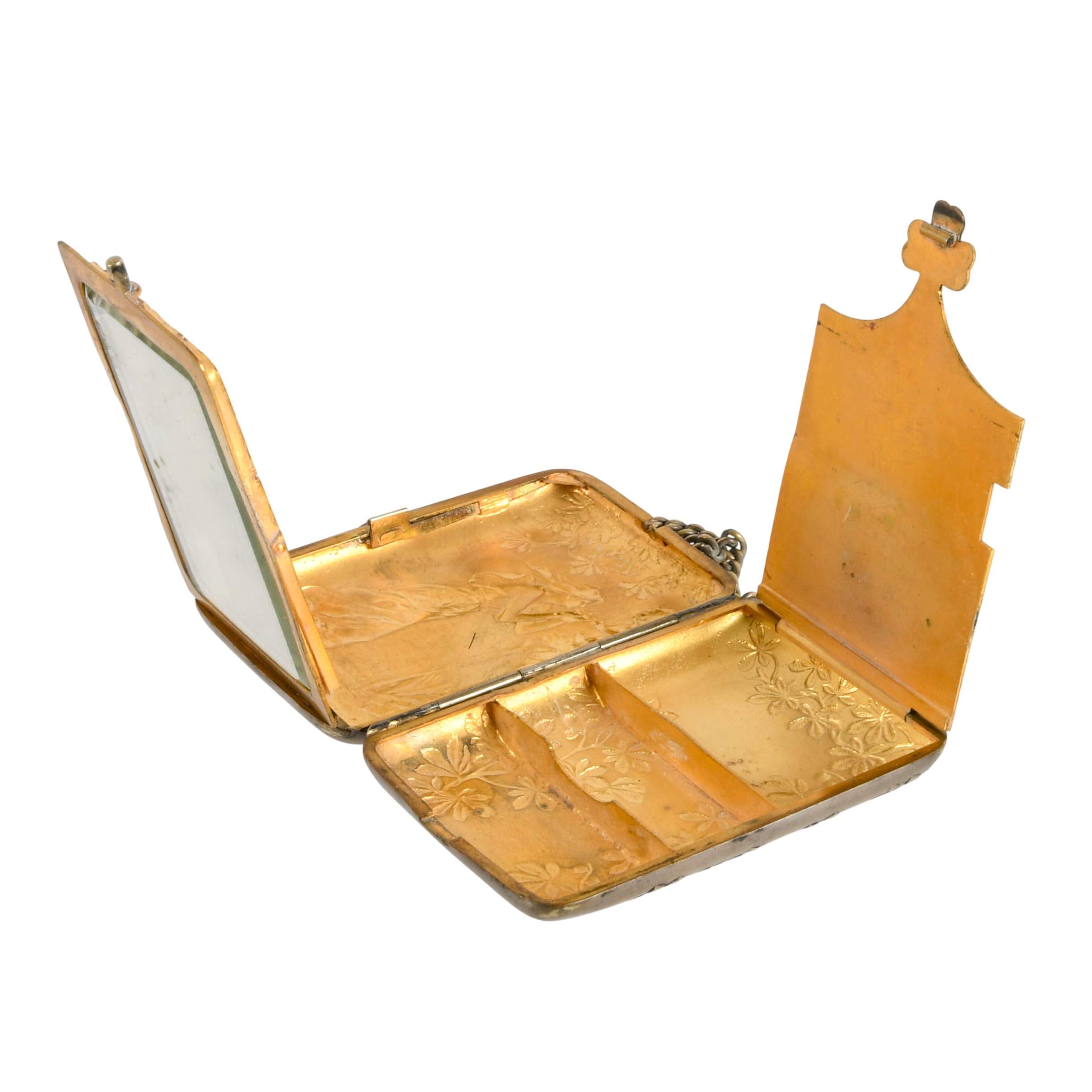 E. Dropsy "Fontaine De Jouvence" Silver Plated Dance Purse-5
