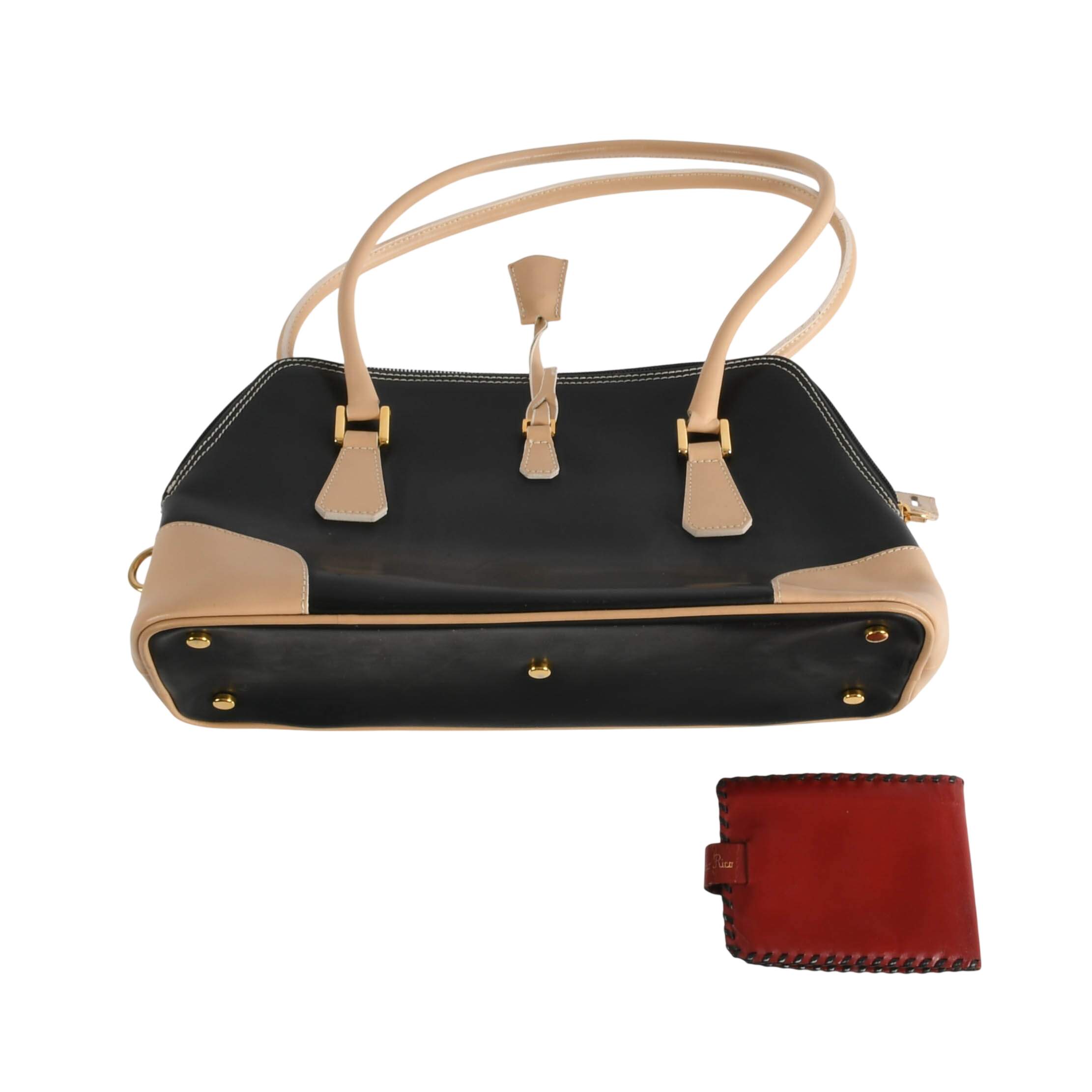Italian Leather Purse with Lambskin Wallet Combo-8