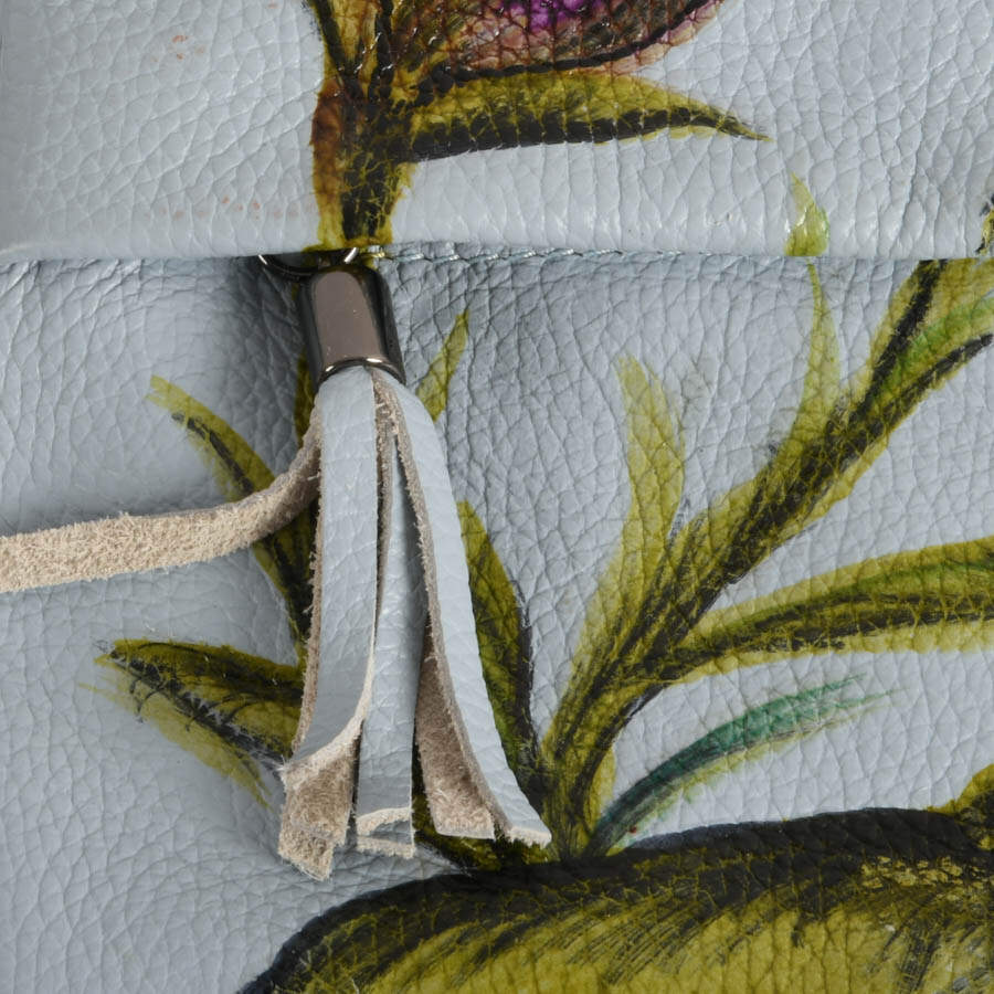 Signed Adriana Bottelori Hand-Painted Leather Purse-2