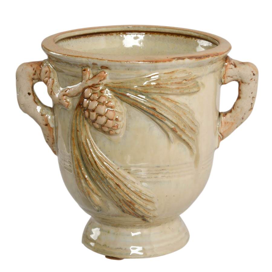 Arts & Crafts-Style Glazed Jardinière-1