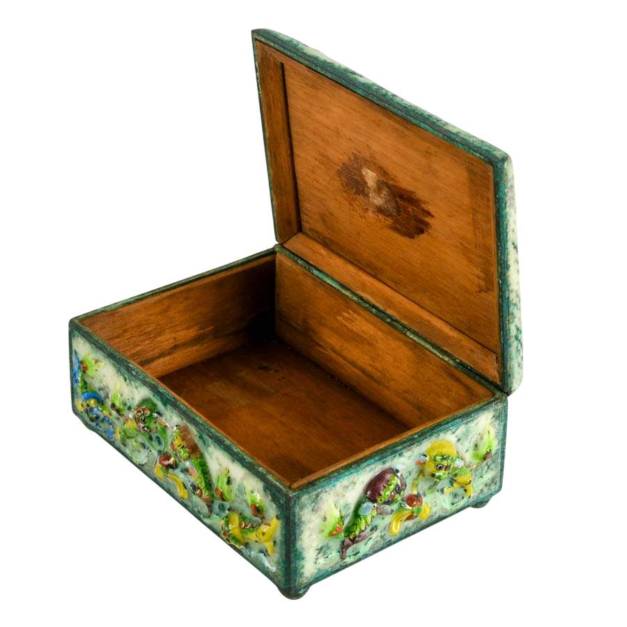 Antique Chinese Cloisonné Pair of Smoker's Companion Set-4