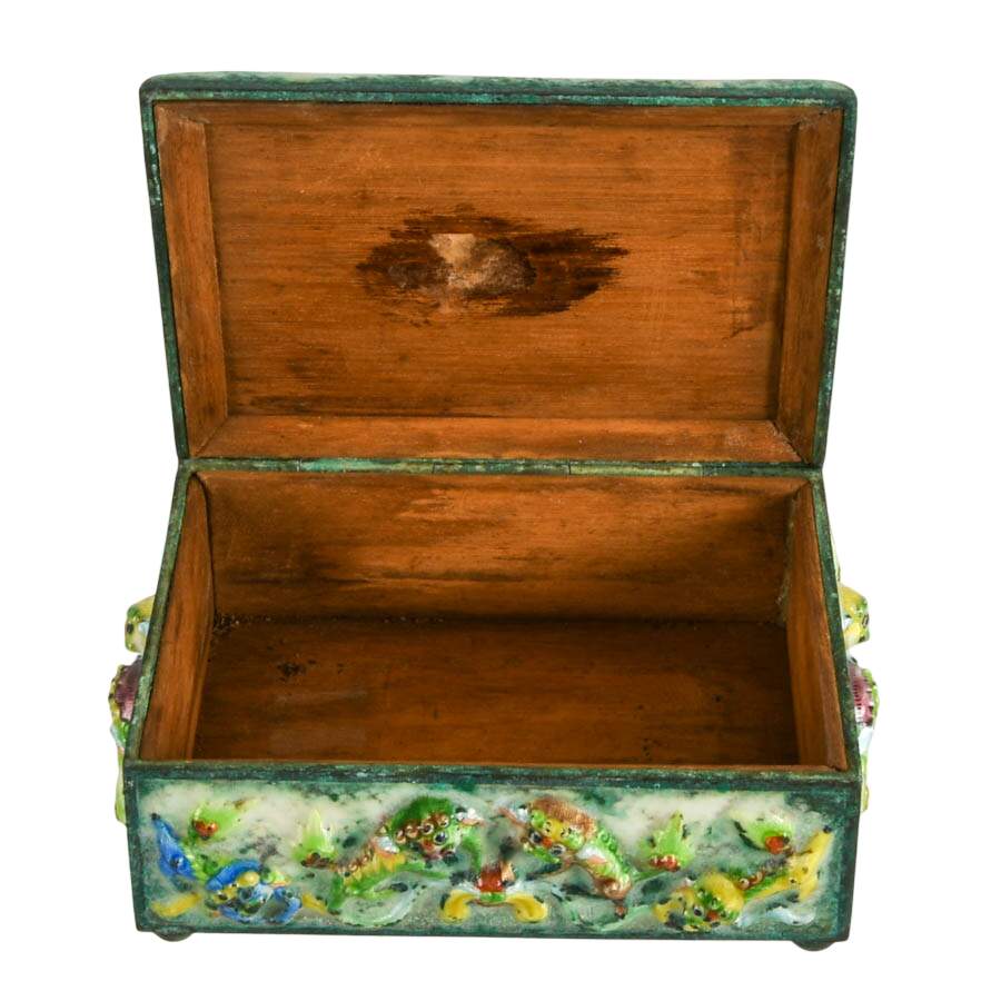 Antique Chinese Cloisonné Pair of Smoker's Companion Set-3