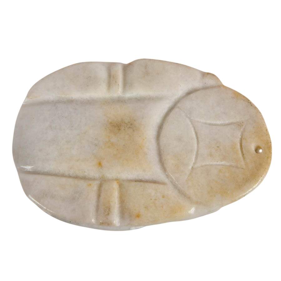 Carved Turtle Dragon Jadeite Pendant-4