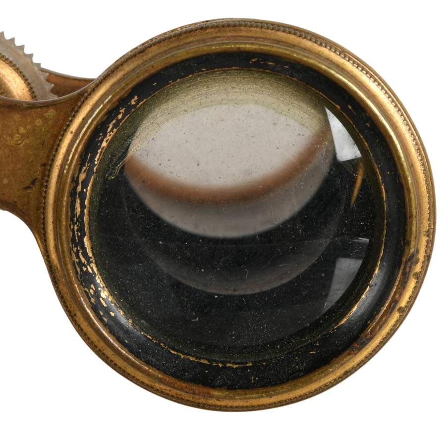 Antique M. Bertier Mother of Pearl and Brass Opera Glasses-7