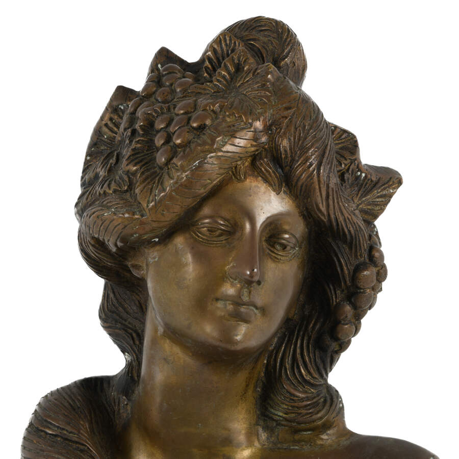 Antique Art Nouveau Bust of a Classical Woman-5