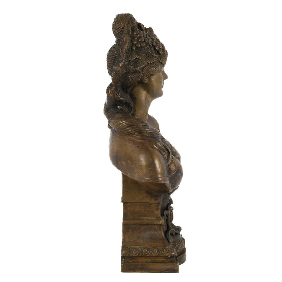 Antique Art Nouveau Bust of a Classical Woman-4